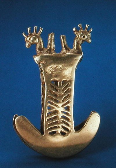 Pinzas de la región de Tomlina, Colombia (oro) de Pre Columbian Pre Columbian